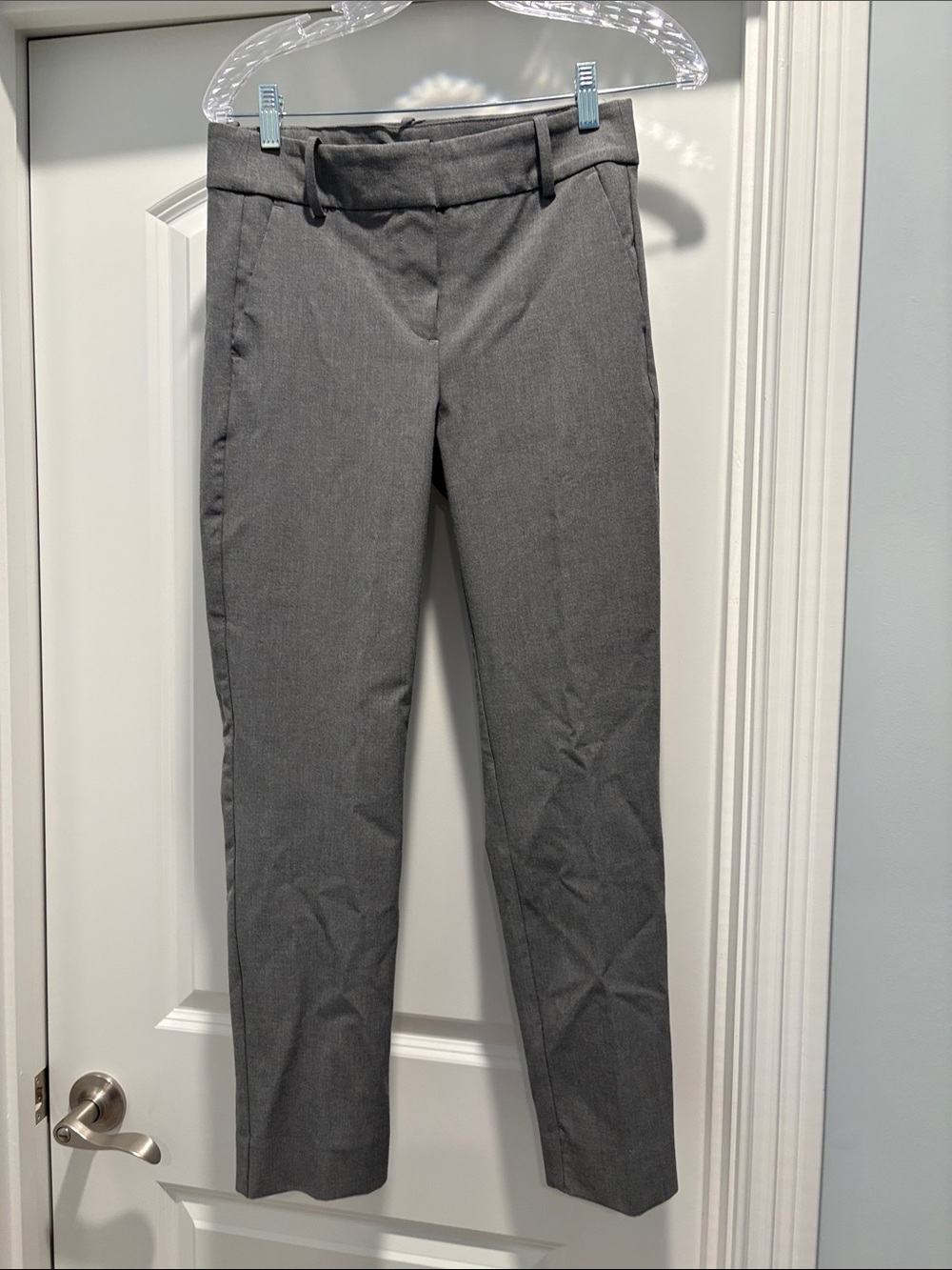 Straight-Leg Women's Dress Pants - Gray